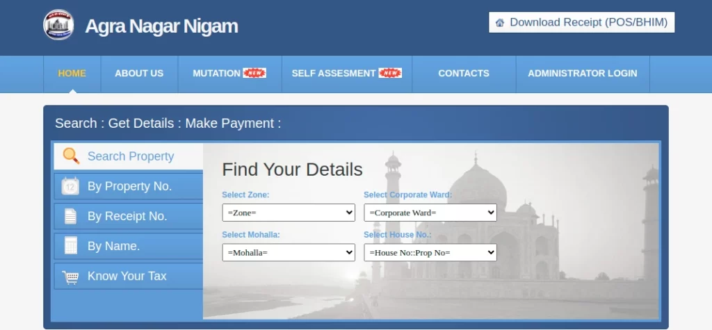 Agra Municipal Corporation House Tax Agra Municipal Corporation House Tax