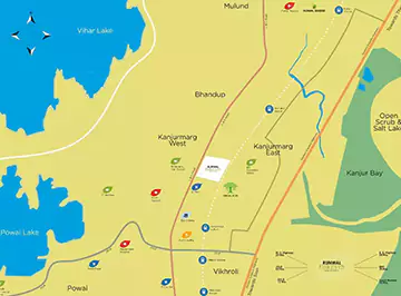 Runwal forests kanjurmarg map location