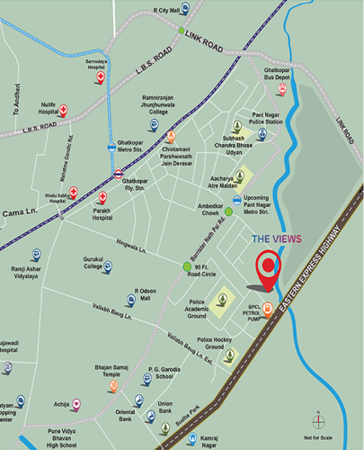 Adani Triumph Kanjurmarg Location Map